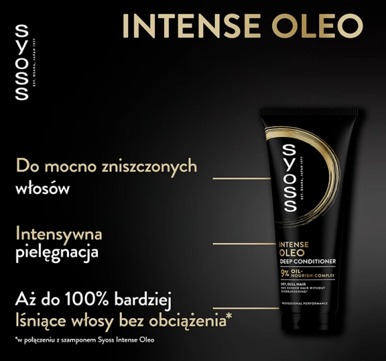 Syoss Oleo Intense Intensiv pflegende Spülung für trockenes und dünnes Haar 250ml