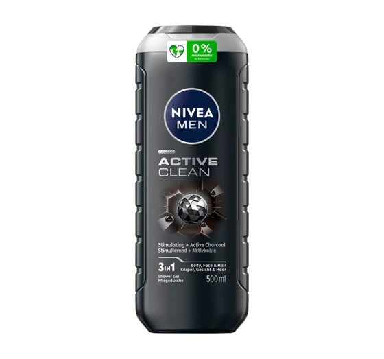 Kliknij na zdjęcie, aby je powiększyć NIVEA MEN ACTIVE CLEAN DUSCHGEL 500 ML