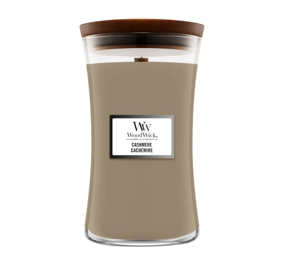 WOODWICK LARGE JAR CANDLE DUFTKERZE CASHMERE 610G