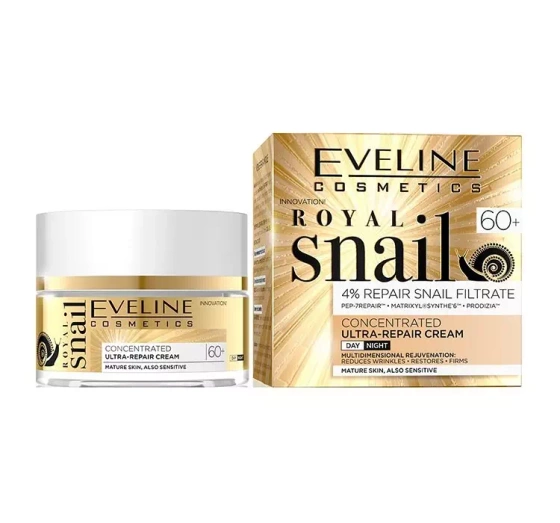 Kliknij na zdjęcie, aby je powiększyć EVELINE ROYAL SNAIL CREME 60+ 50 ML