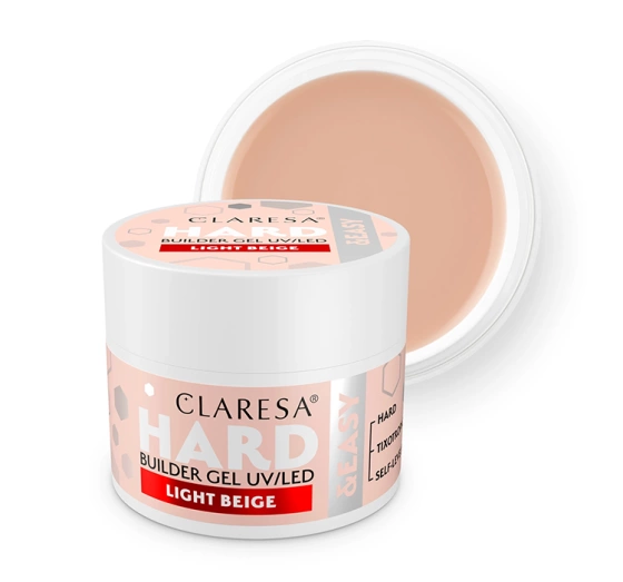 Kliknij na zdjęcie, aby je powiększyć Claresa Hard & Easy Aufbaugel Light Beige 12 g