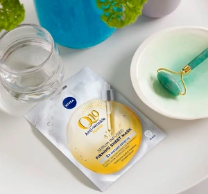 NIVEA Q10 POWER TUCHMASKE MIT ANTI FALTEN SERUM 1 STÜCK