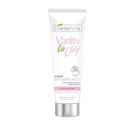BIELENDA VANITY BIO CLAYS ENTHAARUNGSCREME FÜR EMPFINDLICHE HAUT 100ML