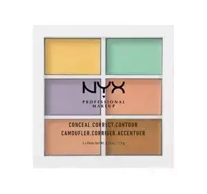 NYX PROFESSIONAL MAKEUP COLOR CORRECTING KORRIGIERENDE PALETTE 6 ABDECKPRODUKTE