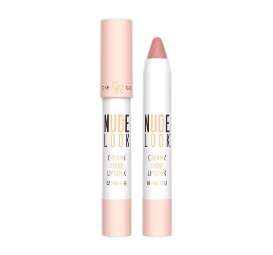 Kliknij na zdjęcie, aby je powiększyć GOLDEN ROSE NUDE LOOK CREAMY SHINE LIPSTICK 02 PINK ROSE 3,5G