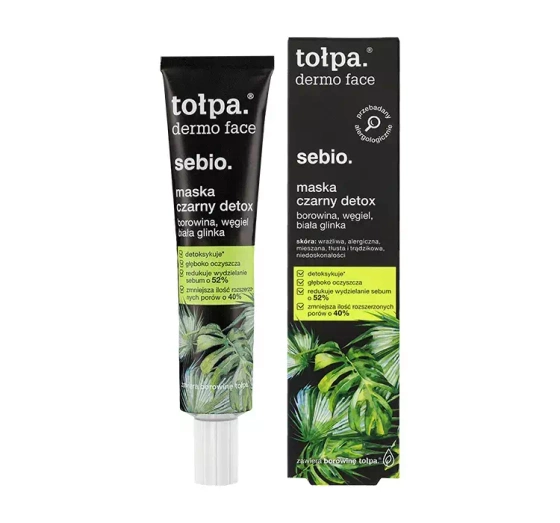 TOŁPA DERMO FACE SEBIO SCHWARZE DETOX MASKE 40ML