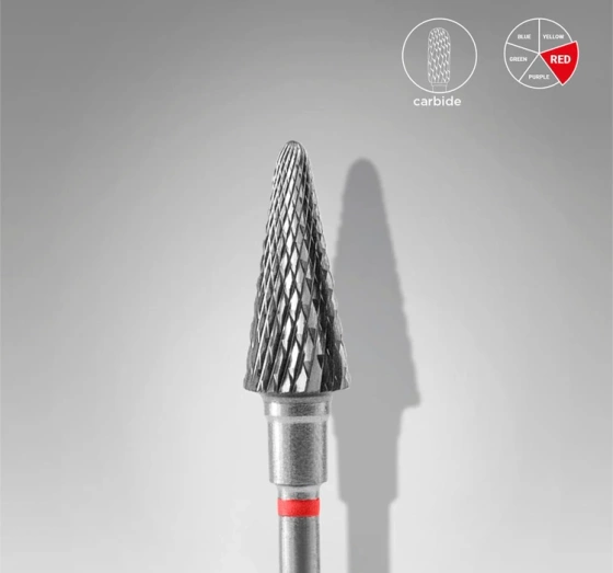 Kliknij na zdjęcie, aby je powiększyć Staleks Pro Expert Hartmetallfräser Zapfen Rot FT71R060/14