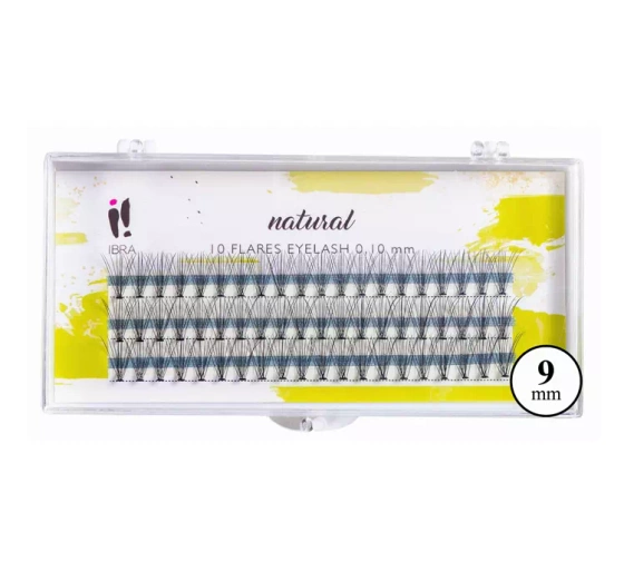 IBRA KÜNSTLICHE WIMPERNBÜSCHEL NATURALS C 9MM