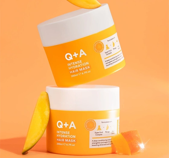 Q+A Intensiv feuchtigkeitsspendende Haarmaske für alle Haartypen 200 ml