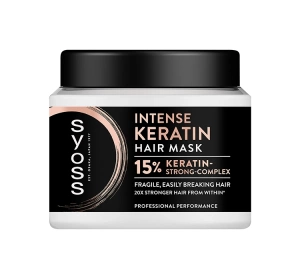 Syoss Intense Keratin Haarmaske für strapaziertes und sprödes Haar 400ml