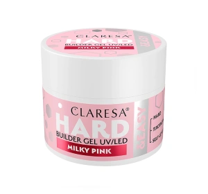 Claresa Hard & Easy Aufbaugel für Nägel Milky Pink 45 g