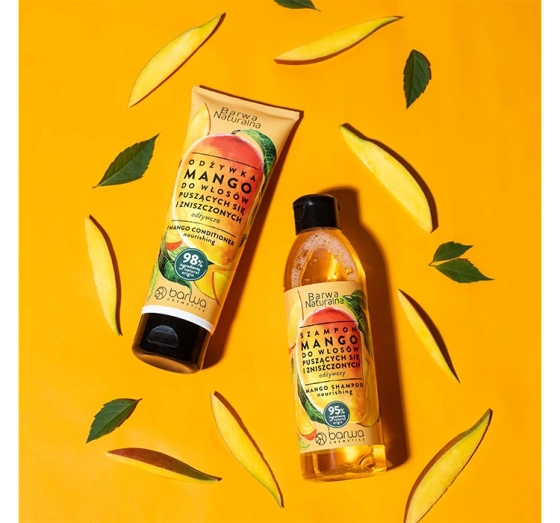 Kliknij na zdjęcie, aby je powiększyć BARWA NATURALNA SHAMPOO FÜR FRIZZIGES UND STRAPAZIERTES HAAR MANGO 300ML