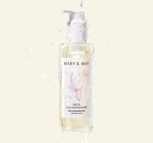 Mary&May Rice Glutathione LHA Cleansing Oil – Make-up-Entferner mit Reisextrakt, 200 ml