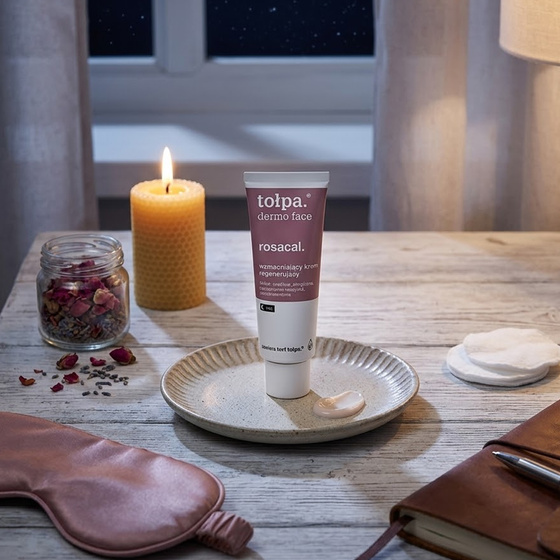 Tołpa Dermo Face Rosacal – stärkende, regenerierende Nachtcreme 40 ml