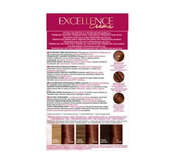 Kliknij na zdjęcie, aby je powiększyć LOREAL EXCELLENCE CREME 4.54 COPPER MAHOGANY