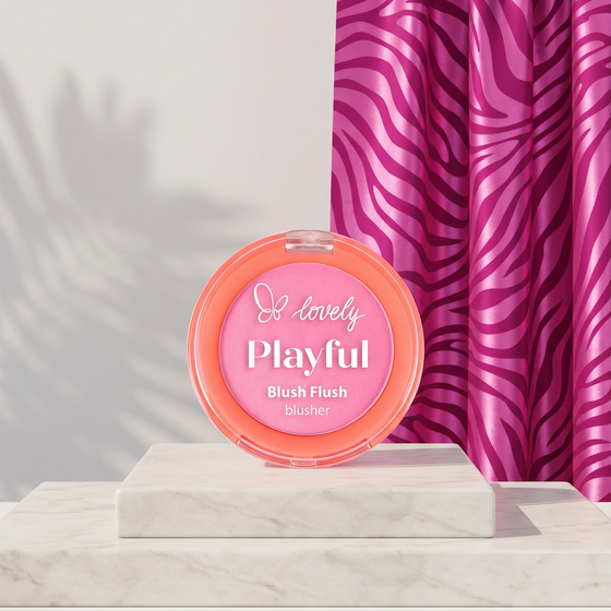 Kliknij na zdjęcie, aby je powiększyć Lovely Playful Blush Flush – cremig-pudriges Rouge 01 Girly 7 g