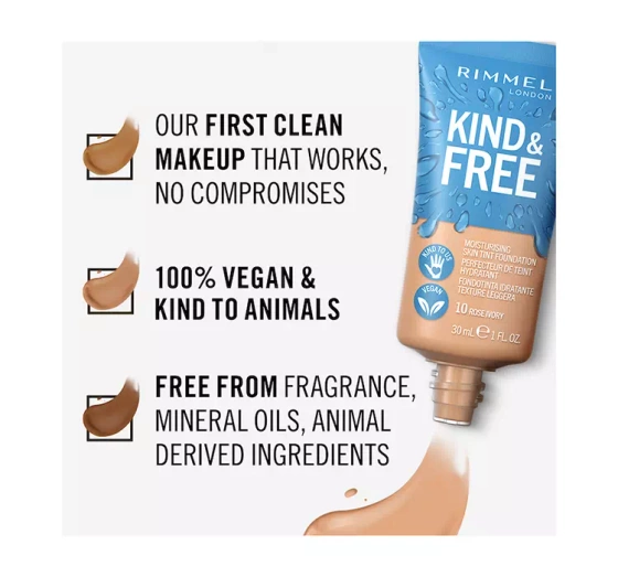 RIMMEL KIND & FREE GRUNDIERUNG 103 TRUE IVORY 30ML