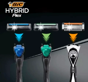 BIC Hybrid Flex5 Nachfüllklingen für Männer 8 Stück