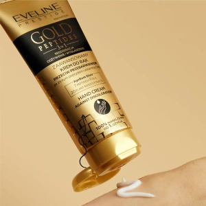 Eveline Cosmetics Gold Peptides Fortschrittliche 3-in-1 Handcreme gegen Pigmentflecken 75 ml