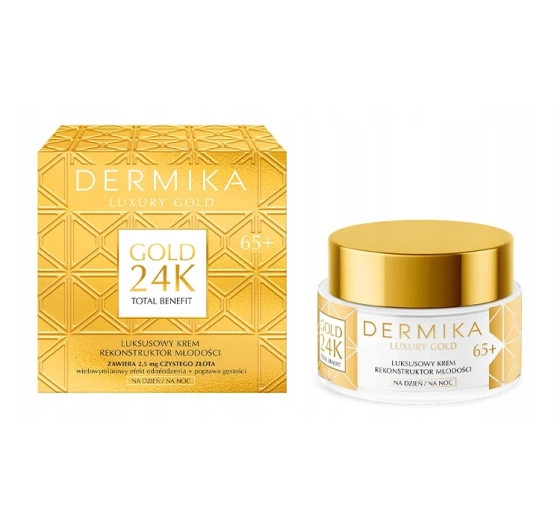 Kliknij na zdjęcie, aby je powiększyć Dermika Luxury Gold 24K Gesichtspflege-Set: Serum 60 g + Creme 50 ml
