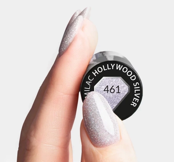 Semilac It’s Time To Shine Hybridlack 461 Hollywood Silver 7 ml