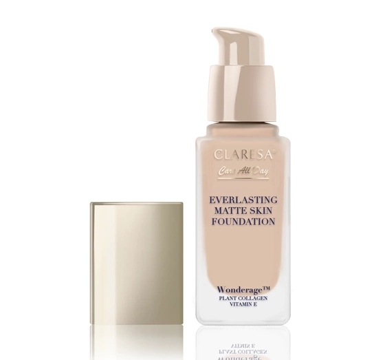 Kliknij na zdjęcie, aby je powiększyć Claresa Care All Day Mattierend-glättende Foundation Sand 32 ml