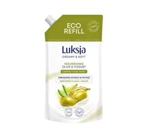 LUKSJA CREAMY & SOFT FLÜSSIGSEIFE OLIVE YOGURT REFIL 400ML