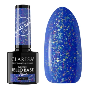 Claresa Rainbow Jello Base – Hybrid-Grundierung für die Nägel, Blau, 5 g