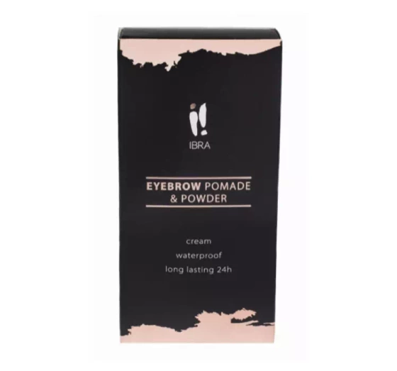 IBRA EYEBROW POMADE & POWDER AUGENBRAUENPOMADE UND -SCHATTEN BROWN 7G