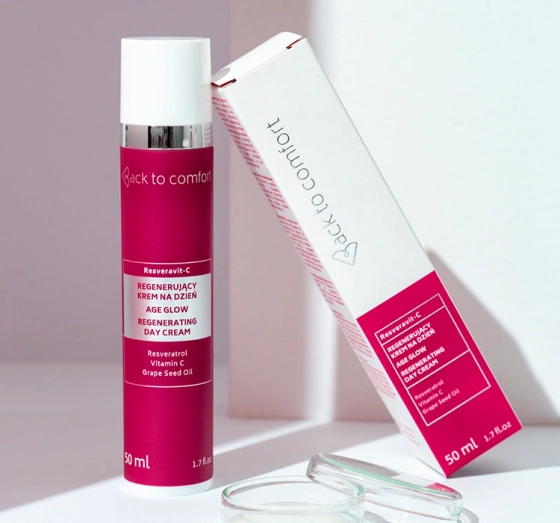 Kliknij na zdjęcie, aby je powiększyć BACK TO COMFORT RESVERAVIT-C REGENERIERENDE TAGESCREME 50ML