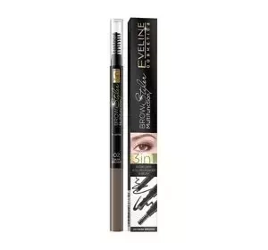 EVELINE BROW STYLER MULTIFUNCTION 3IN1 AUGENBRAUENSTIFT 02 DARK BROWN