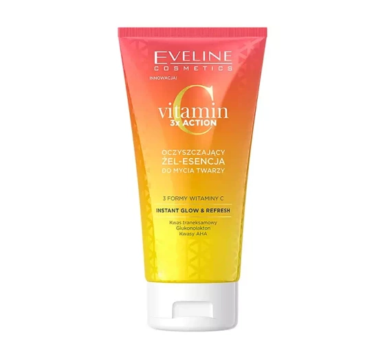 EVELINE VITAMIN C 3X ACTION REINIGUNGSGEL-ESSENZ FÜR GESICHTSPFLEGE 150ML