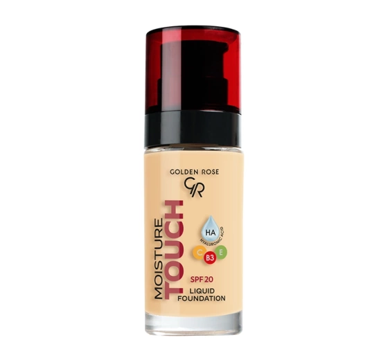 GOLDEN ROSE MOISTURE TOUCH FEUCHTIGKEITSSPENDENDE FOUNDATION SPF20 105 30ML