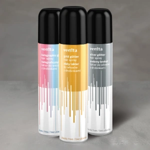 Venita Haarspray mit Glitzer, Gold, 75 ml
