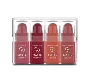 GOLDEN ROSE 4 MATTE MINI-LIPPENSTIFTE NUDE LOOK MIX 03 4G