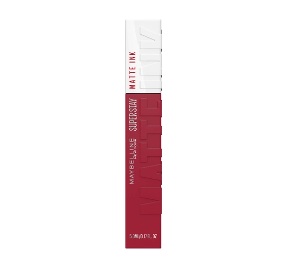 Kliknij na zdjęcie, aby je powiększyć MAYBELLINE SUPER STAY MATTE INK LIPPENSTIFT 80 RULER 5ML