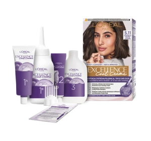 LOREAL EXCELLENCE COOL CREME HAARFARBE 5.11 ULTRA-ASCHE HELLBRAUN