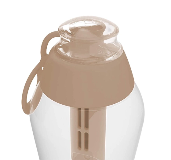 Kliknij na zdjęcie, aby je powiększyć Dafi Soft Wasserflasche mit Aktivkohlefilter 0,5 l Beige