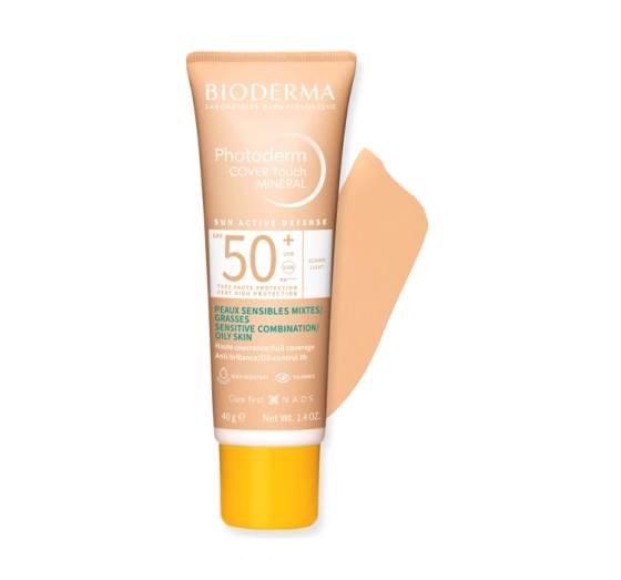 Bioderma Cover Touch Mineral Deckendes Fluid mit SPF50+ Light 40g