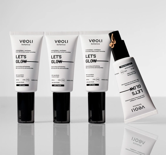 Veoli Botanica Let's Glow Illuminierend-feuchtigkeitsspendende BB-Creme für trockene und normale Haut SPF20 1.5 N Ivory 30 ml