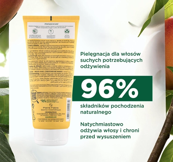 Klorane Mango Pflegespülung für trockenes Haar 200 ml