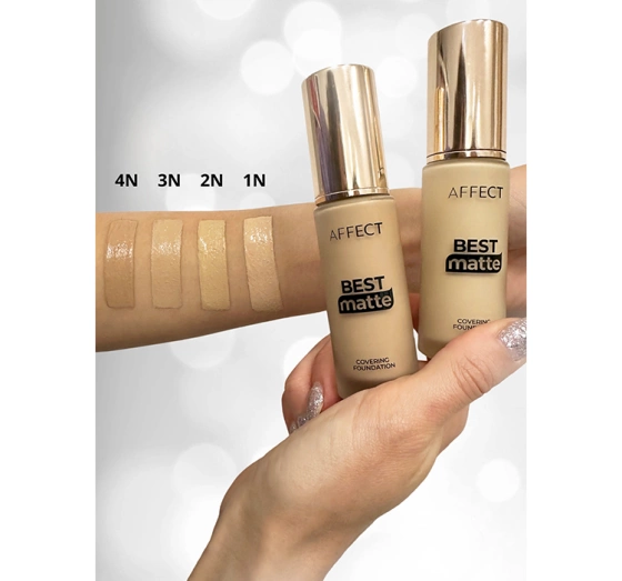 Kliknij na zdjęcie, aby je powiększyć AFFECT BEST MATTE COVERING FOUNDATION 2N 30ML