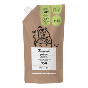 Yope natürliche Flüssig-Handseife Karamell & Pistazie, Nachfüllpackung 500 ml