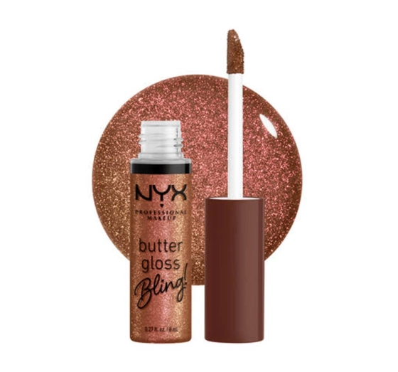 NYX PROFESSIONAL MAKEUP BUTTER GLOSS BLING LIPGLOSS 08 HUSTLA 8ML