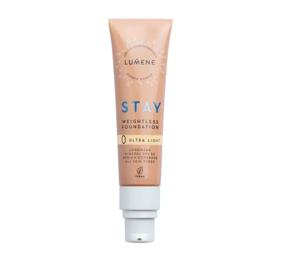 LUMENE STAY FOUNDATION FLÜSSIGE GRUNDIERUNG 0 ULTRA LIGHT 30ML