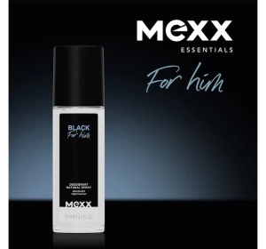 MEXX BLACK MAN DEODORANT NATURAL SPRAY 75ML