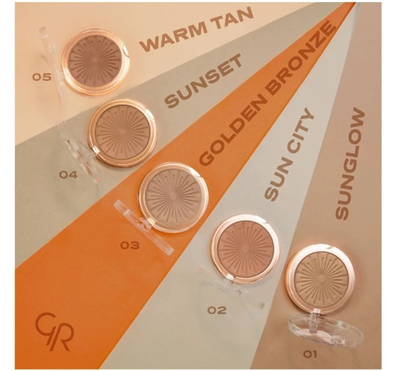 Golden Rose Sun Bright Bräunungspuder für Gesicht 04 Sunset 12,5g