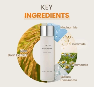 TIRTIR Milk Skin Toner – feuchtigkeitsspendendes Gesichtswasser auf Milchbasis, 150 ml
