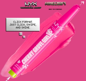 NYX Professional Makeup × A Minecraft Movie Lippenbalsam im Stift 02 Cherry Grove Girlie 2 g