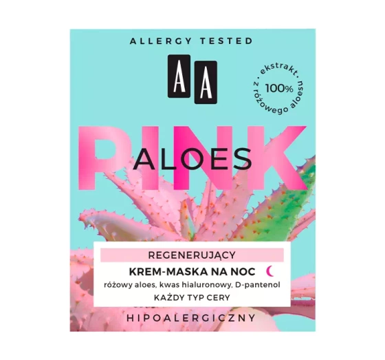 Kliknij na zdjęcie, aby je powiększyć AA Pink Aloes regenerierende Nachtcreme-Maske 50 ml